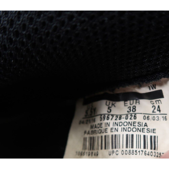 Nike Shoes Youth 5.5 Sneakers Air Force 1 Lifestyle Active Casual Leather Black - Picture 14 of 14